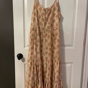 Blu Pepper pale pink Floral Maxi Dress
